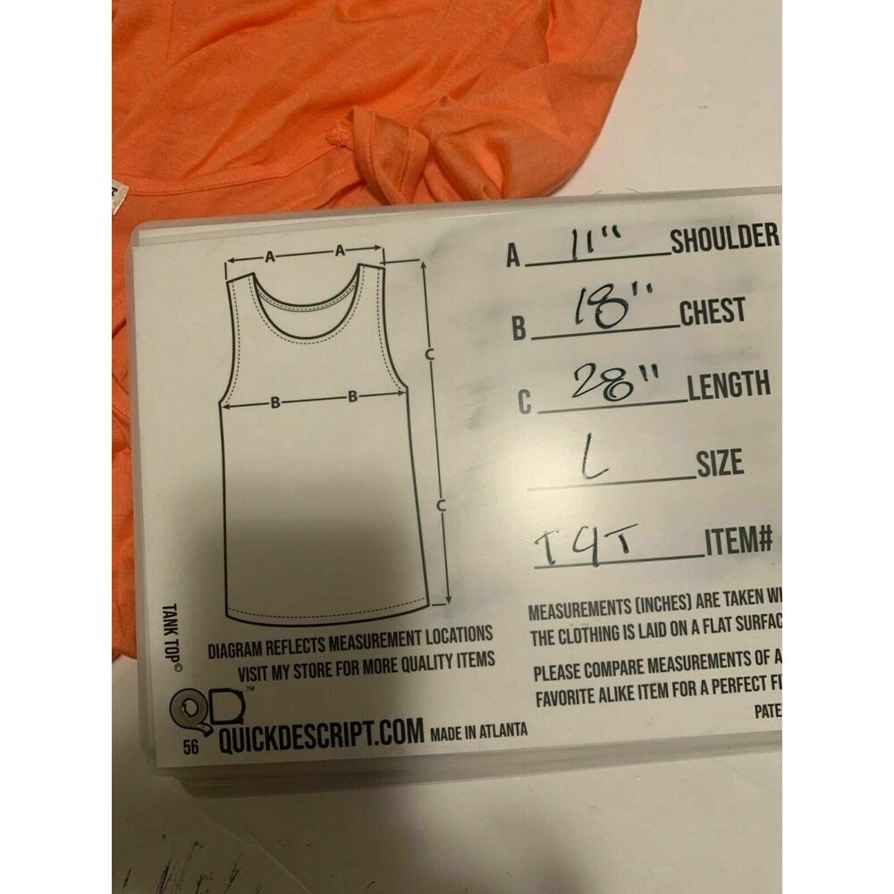 Thread 4 Thoughts Orange Racer Back Top Size Large - Picture 9 of 9